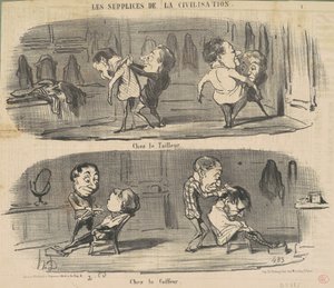 Chez le tailleur chez le coiffeur - Honoré Daumier