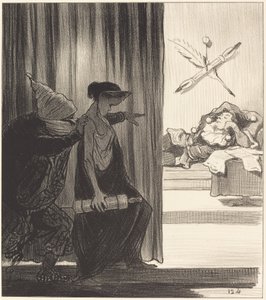 Clytemnestre poussée par mimi Véron... - Honoré Daumier