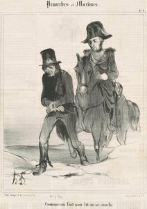 Comme on fait son lit on se couche - Honoré Daumier