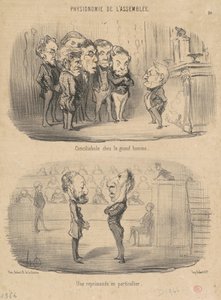 Conciliabule chez le grand homme - Honoré Daumier