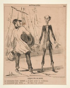 Croquis pris au Havre: Le monsieur bien couvert