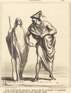 Croyez-moi! prenez mon bras... - Honoré Daumier