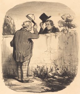 Deux bons voisins - Honoré Daumier