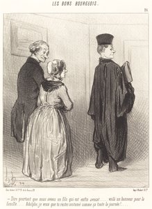 Dire... que nous avons un fils qui est... avocat... - Honoré Daumier