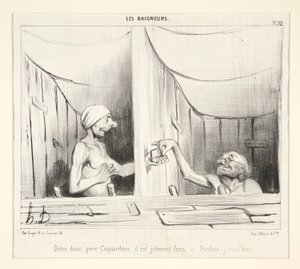 Dites donc, père Coquardeau, il est joliment frais - Honoré Daumier