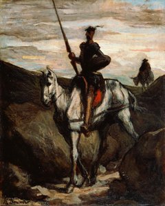 Don Quichotte dans les montagnes - Honoré Daumier