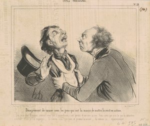 Désagrément de causer avec les gens... - Honoré Daumier