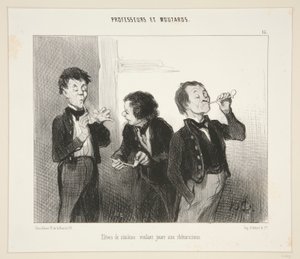 Élèves de sixième voulant jouer aux rhétoriciens - Honoré Daumier