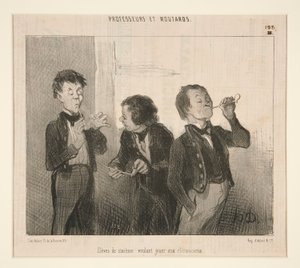 Élèves de sixième voulant jouer aux rhétoriciens (de Professeurs et Moutards) - Honoré Daumier