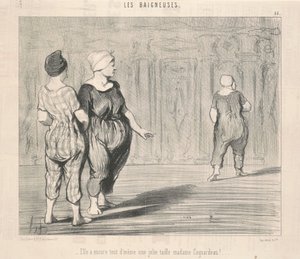 Elle a encore ... une jolie taille Madame Coquardeau! - Honoré Daumier