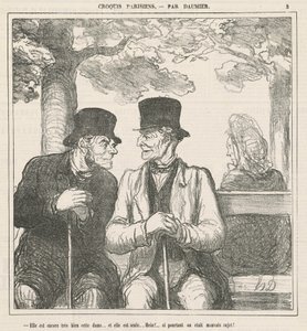 Elle est encore très bien, cette dame... - Honoré Daumier