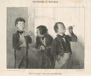 Élèves de sixième voulant jouer aux rhétoriciens - Honoré Daumier
