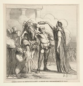 Empédocle recevant - Honoré Daumier