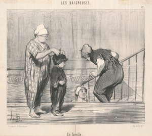 En famille - Honoré Daumier