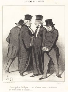 Encore perdu en Cour Royale... et il se lamente... - Honoré Daumier