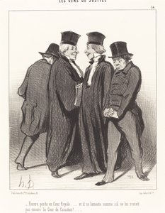 Encore perdu en Cour Royale... et il se lamente... - Honoré Daumier