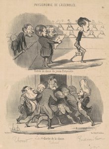 Entrée en classe du jeune Estancelin - Honoré Daumier