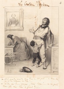 Est-il permis de revenir... dans un état pareil... - Honoré Daumier