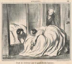 Étude de révérence pour le quadrille des lanciers - Honoré Daumier