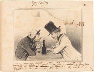 Faut de la prudence père Balivot, vot petite a seize ans... - Honoré Daumier
