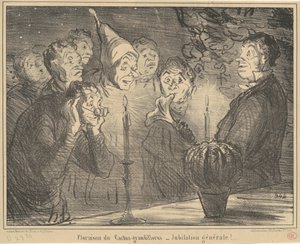 Floraison du Cactus-grandiflorus... - Honoré Daumier