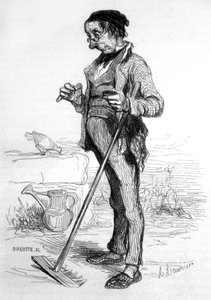 Annuitant de jardinage - Honoré Daumier
