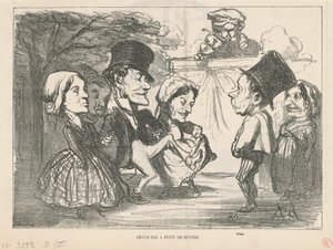 Grand bal à petit orchestre... (recto); Une société en nom collectif (verso) - Honoré Daumier
