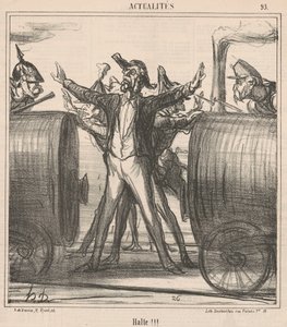 Halte!!! - Honoré Daumier