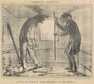 Il faut me trouver ... trois pièces ... - Honoré Daumier