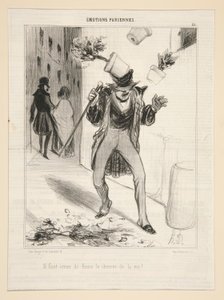 Il faut semer de fleurs le chemin de la vie! - Honoré Daumier