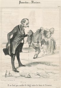 Il ne faut pas mettre le doigt ... - Honoré Daumier