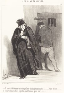 Il paraît... que mon gaillard est un grand scélérat... - Honoré Daumier