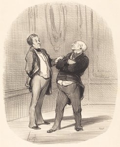Il y a la guerre... les loyers vont... diminuer... - Honoré Daumier