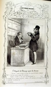 Illustration sur les idées et légendes Philipon, sous le titre Les Cent et Robert Macaire - Honoré Daumier