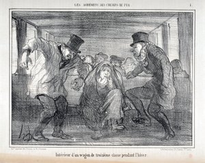 Illustration pour la série "Les Agréments des Chemins de fer" - Honoré Daumier