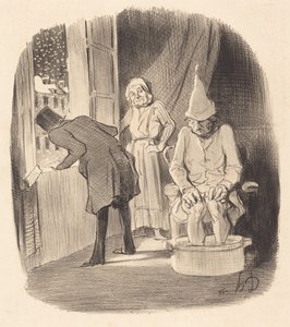 Inconvénient de mettre son logement... - Honoré Daumier