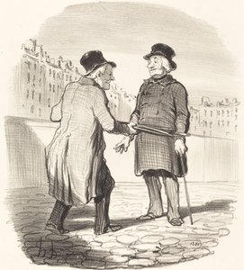 Je vous arrête, mauvais sujet... - Honoré Daumier