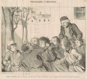 Jeunes imprudents qui se laissent emporter ... - Honoré Daumier