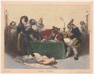 Caricature des grandes puissances européennes lors de la Conférence de Londres - Honoré Daumier