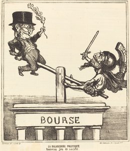 La Balançoire politique - Honoré Daumier
