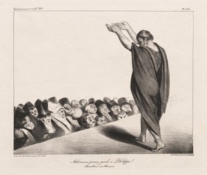 La Caricature, Pl. 454, Athéniens, méfiez-vous de Philippe ! - Honoré Daumier