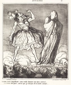 La Femme à barbe - Honoré Daumier