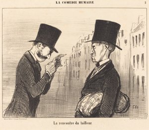 La Rencontre du tailleur - Honoré Daumier