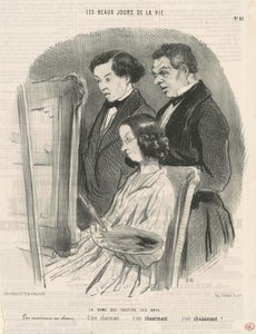 La dame qui cultive les arts - Honoré Daumier