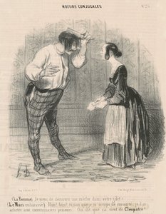 La femme. Je viens de découvrir une mèche - Honoré Daumier