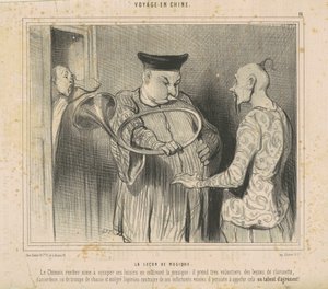 La leçon de musique - Honoré Daumier