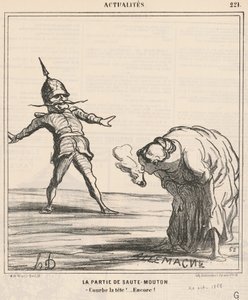 La partie de saute-mouton - Honoré Daumier