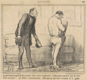 La personne demande à monter tout de suite - Honoré Daumier