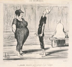 La planche démontrée par le précepte - Honoré Daumier
