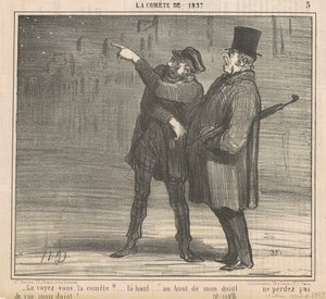 La voyez-vous la comète - Honoré Daumier